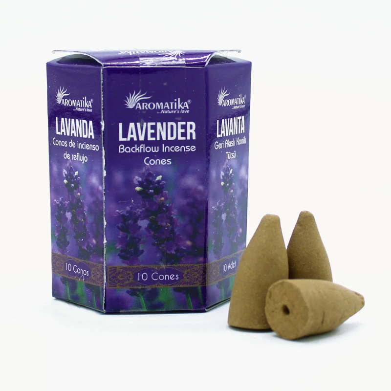 Kadzidełka Stożkowe Backflow Masala - Lawenda