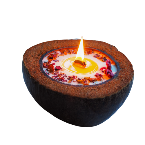 Świeca sojowa w KOKOSIE, duża - Prosecco O'clock, 600 ml