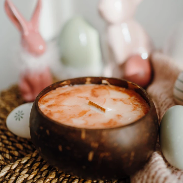 Świeca sojowa w KOKOSIE, duża - Faworytka, 550 ml