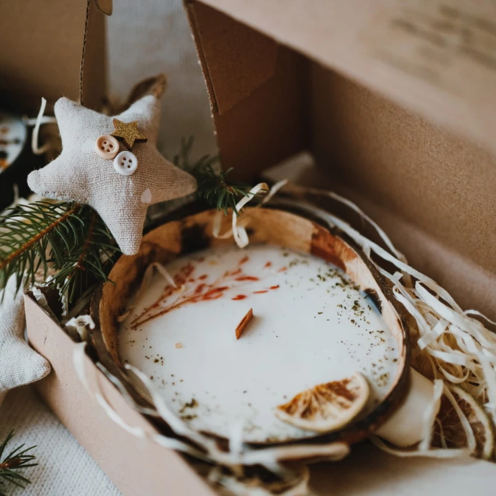 Świeca sojowa w KOKOSIE - Parzona Zielona Herbata, 300 ml