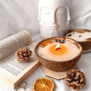 Świeca sojowa w KOKOSIE - Niebiańska Słodycz, 300 ml