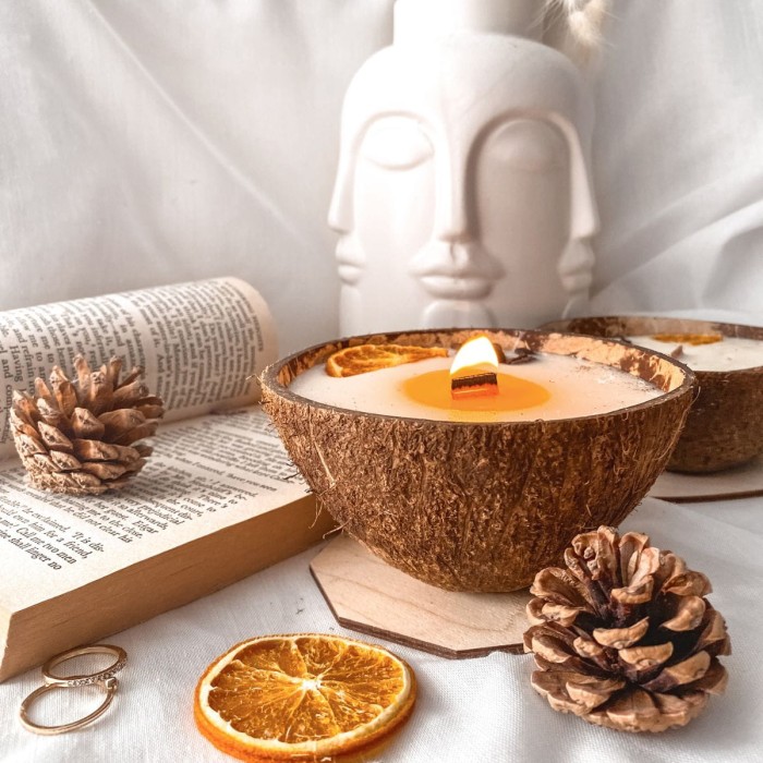 Świeca sojowa w KOKOSIE - Niebiańska Słodycz, 300 ml