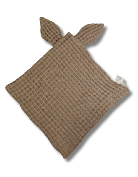 Lniano-bawełniany kocyk, przytulanka - KŁAPOUSZEK