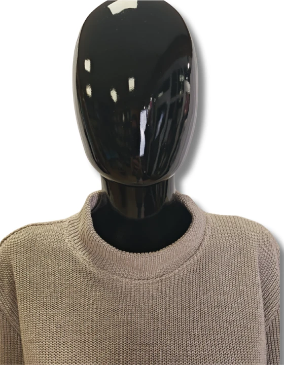 Sweter damski, Bluza - LEN 100%, naturalny S/M