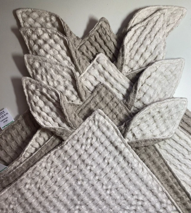 Lniano-bawełniany kocyk, przytulanka - KŁAPOUSZEK