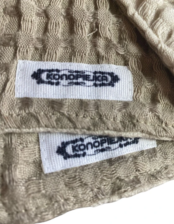 Lniano-bawełniany kocyk, przytulanka - KŁAPOUSZEK