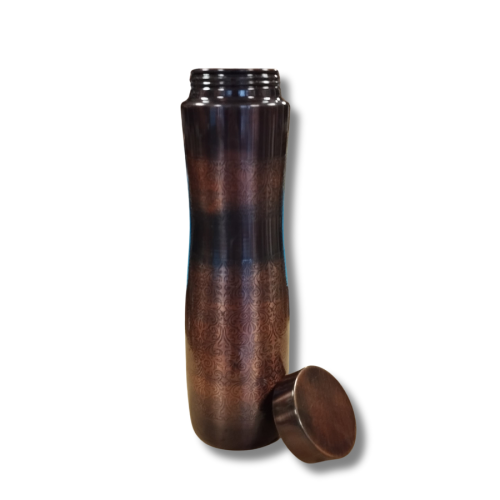 BUTELKA miedziana SPORTOWA GRAWER PAS z nanopowłoką, 1 l