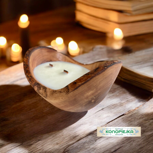 Sojowa Świeca Zapachowa w Drewnie DMI020