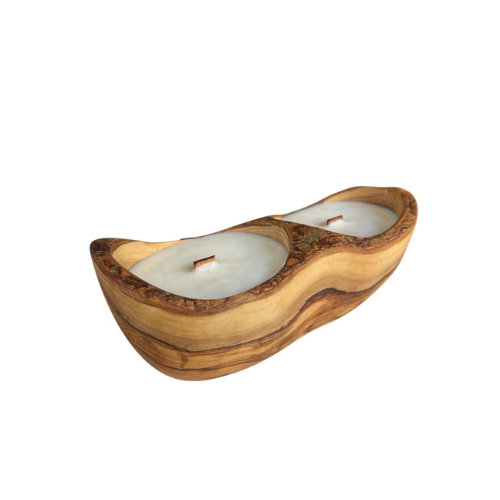 Sojowa Świeca Zapachowa w Drewnie Bergamotka i Limonka DKRS23