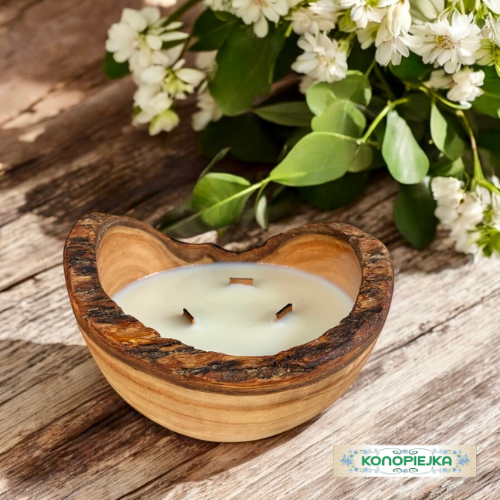 Sojowa Świeca Zapachowa w Drewnie DMIR14