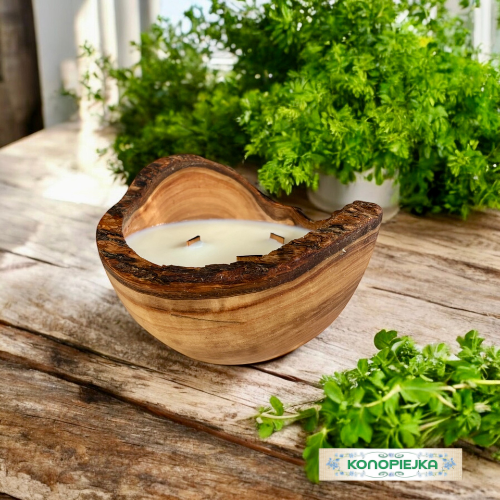 Sojowa Świeca Zapachowa w Drewnie DMIR14