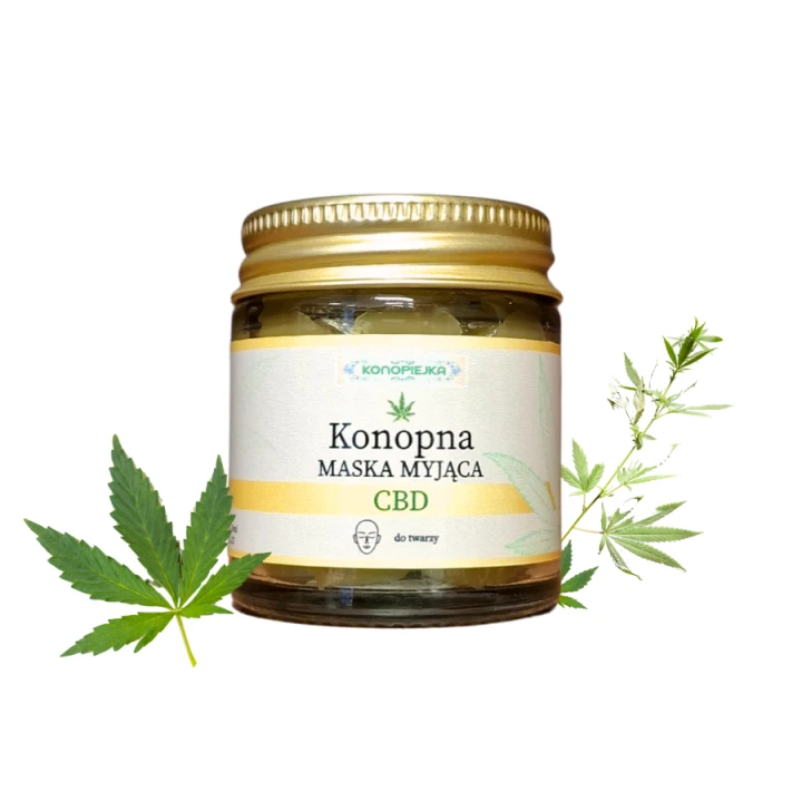 Konopna maska myjąca CBD do twarzy, 30 ml