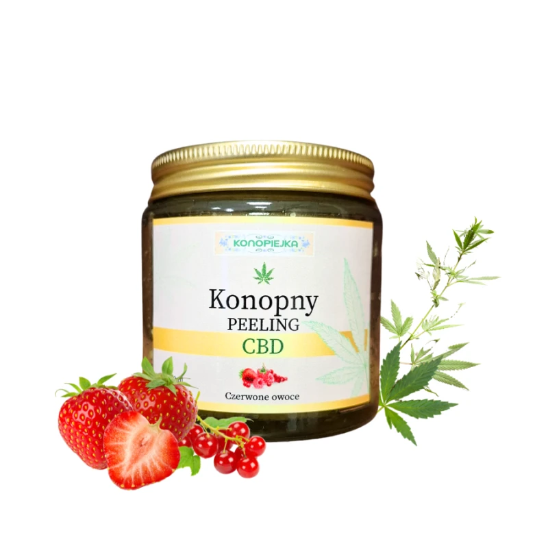 Peeling CBD myjący - CZERWONE OWOCE, 120 ml
