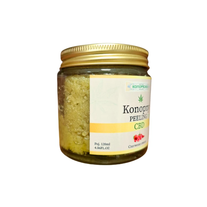 Peeling CBD myjący - CZERWONE OWOCE, 120 ml