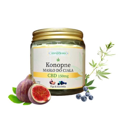 Masło CBD do ciała - FIGA I BORÓWKA, 120 ml