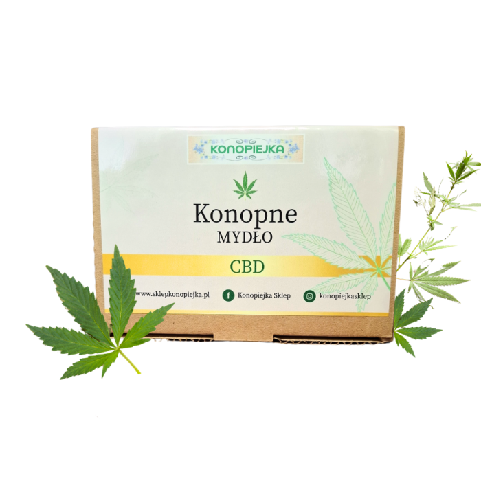 Mydło konopne CBD w kostce, 100 g