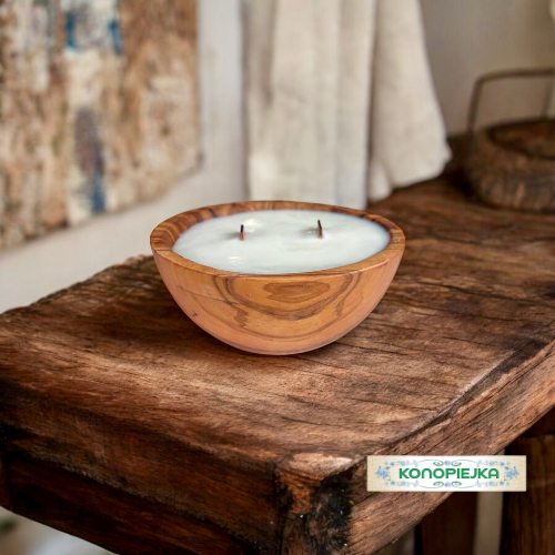 Sojowa Świeca Zapachowa w Drewnie DMI12
