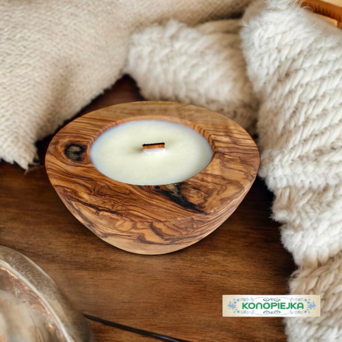 Sojowa Świeca Zapachowa w Drewnie-Bergamotka i Limonka DMP12