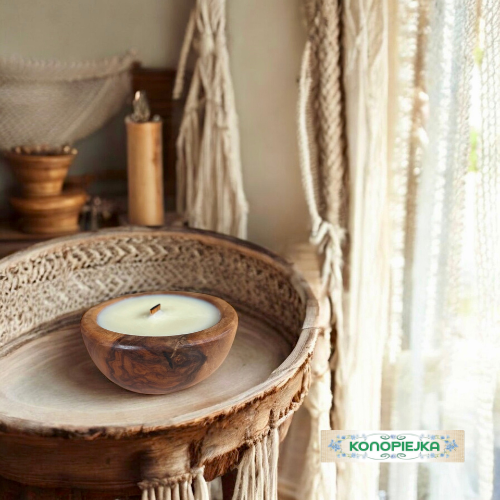 Sojowa Świeca Zapachowa w Drewnie DMI8