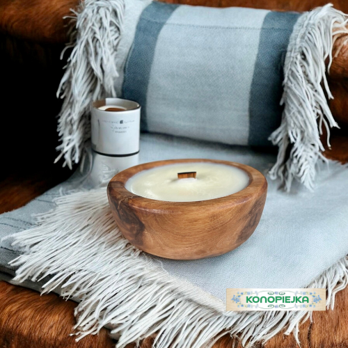 Sojowa Świeca Zapachowa w Drewnie DMI8