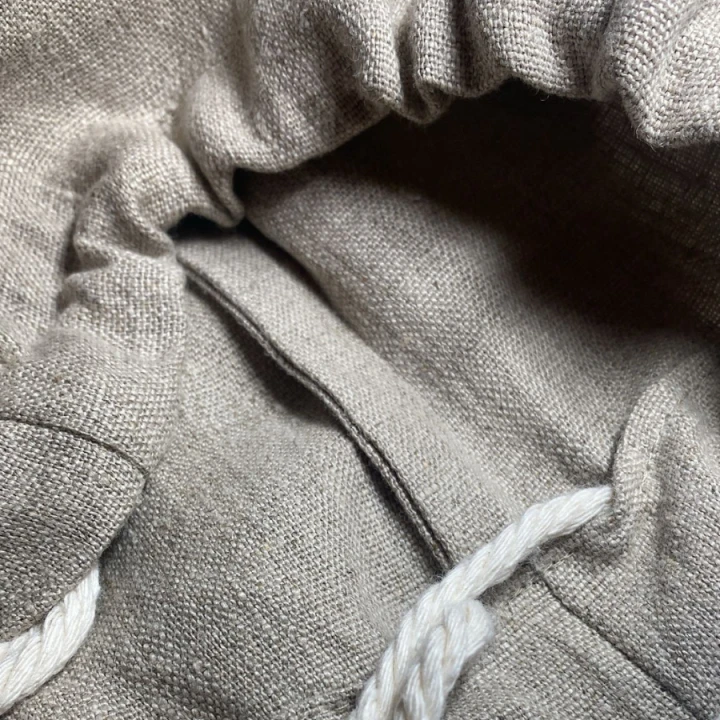 WOREK LNIANY na pieczywo, zioła, suszoną żywność, bieliznę, kosmetyki, buty - 40 cm x 30 cm