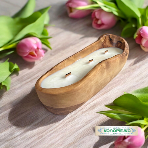 Sojowa Świeca Zapachowa w Drewnie DK25