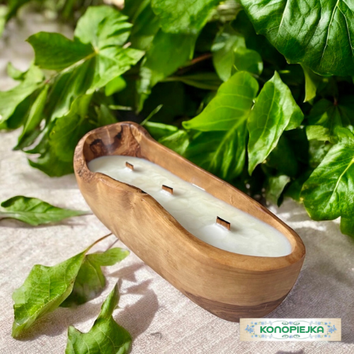 Sojowa Świeca Zapachowa w Drewnie DK25