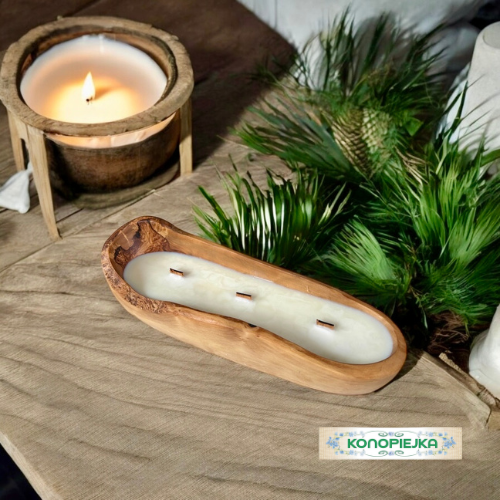 Sojowa Świeca Zapachowa w Drewnie DK25