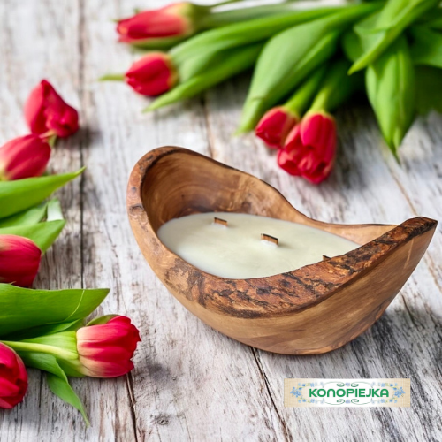 Sojowa Świeca Zapachowa w Drewnie DMI022