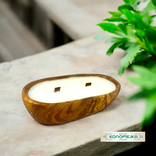 Sojowa Świeca Zapachowa w Drewnie DMIP18