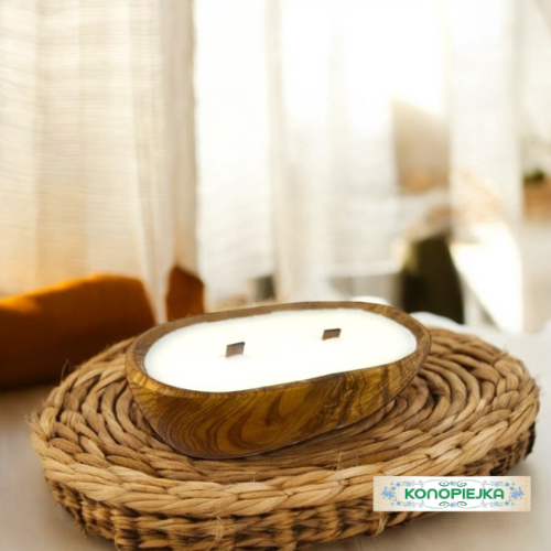 Sojowa Świeca Zapachowa w Drewnie DMIP18