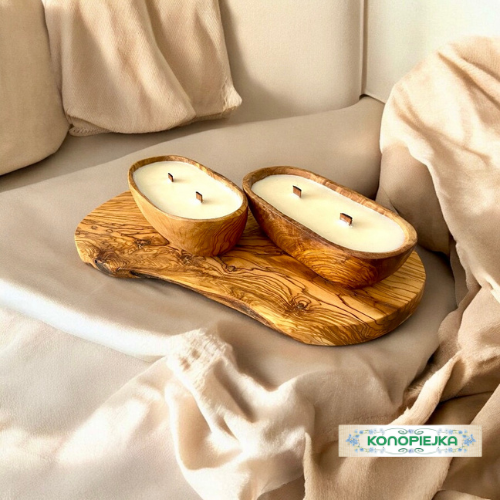 Sojowa Świeca Zapachowa w Drewnie DMIP18