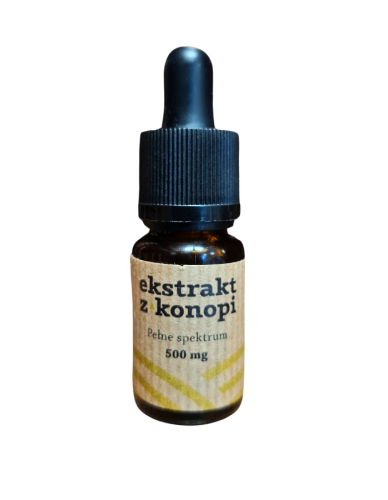 Olejek CBD 5% - ekstrakt z konopi włóknistych, 10 ml
