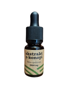 Olejek CBD 20% - ekstrakt z konopi włóknistych, 10 ml