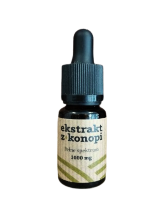Olejek CBD 10% - ekstrakt z konopi włóknistych, 10 ml