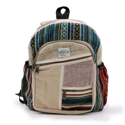 Plecak z konopi i bawełny - Suwaki, ŚREDNI