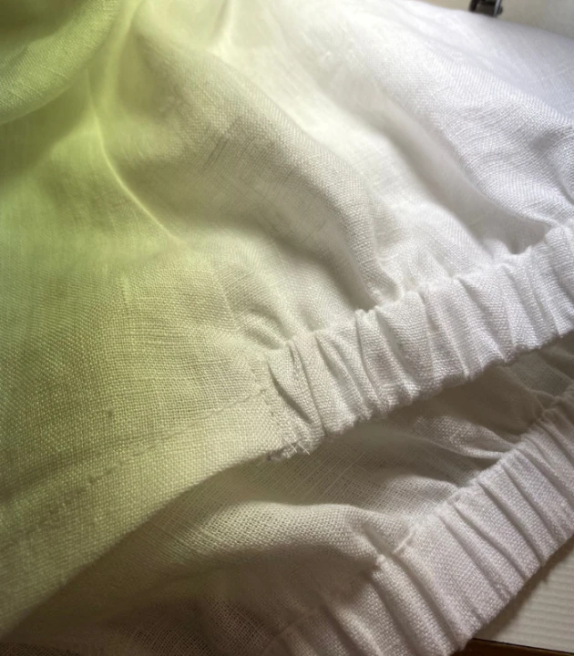 BLUZKA lniana bez rękawów, TOP LNIANY damski - rozmiar S/M, LEN 100% , BIAŁA