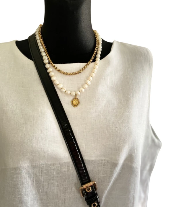 BLUZKA lniana bez rękawów, TOP LNIANY damski - rozmiar S/M, LEN 100% , BIAŁA