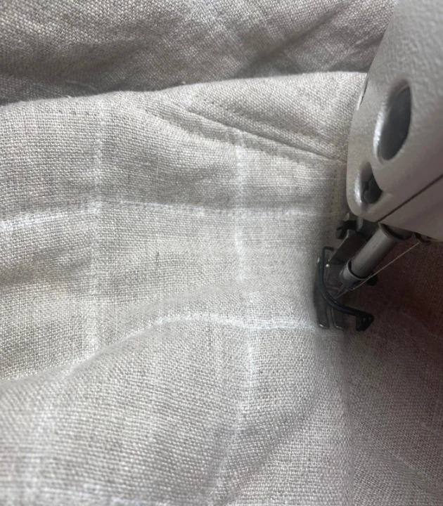 KURTKA OCIEPLANA lniana, beżowa PIKOWANA, rozmiar UNIWERSALNY