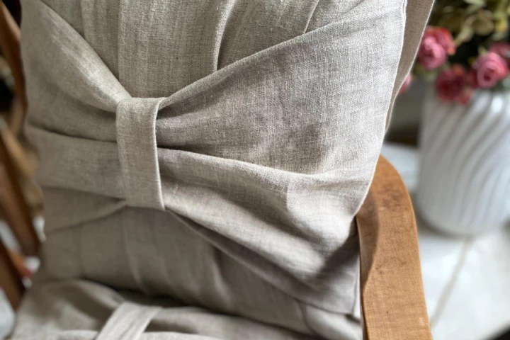 Komplet Poszewek Dekoracyjnych LEN 100% - 40x40 cm, (2 szt. ) KOKARDA