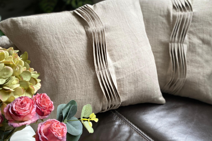 Komplet Poszewek Dekoracyjnych Lnianych - 40x50 cm (2 szt.) HARFA