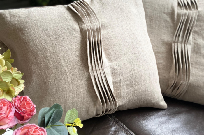 Komplet Poszewek Dekoracyjnych Lnianych - 40x50 cm (2 szt.) HARFA