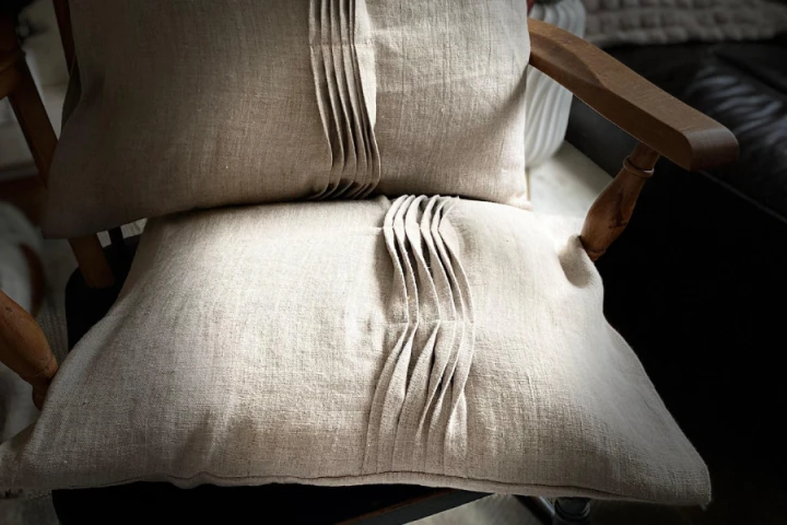 Komplet Poszewek Dekoracyjnych Lnianych - 40x50 cm (2 szt.) HARFA