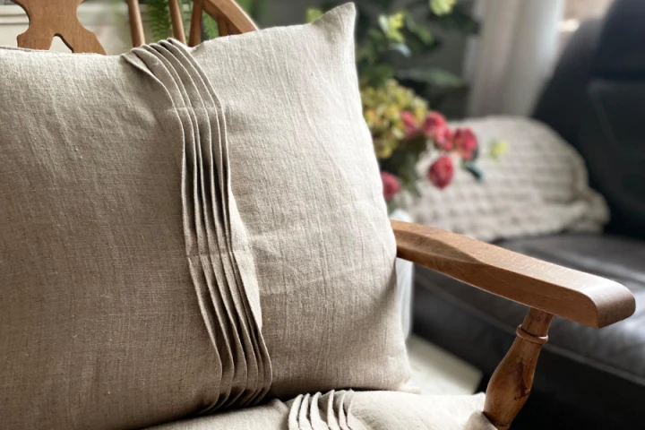 Komplet Poszewek Dekoracyjnych Lnianych - 40x50 cm (2 szt.) HARFA