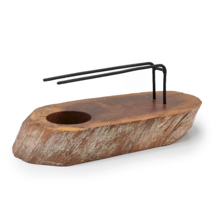 Podstawka na Palo Santo z Drewna Gamal - Bielona