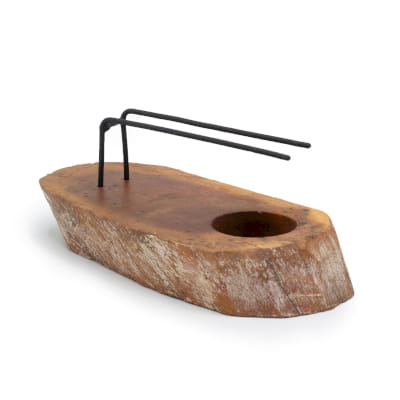 Podstawka na Palo Santo z Drewna Gamal - Bielona