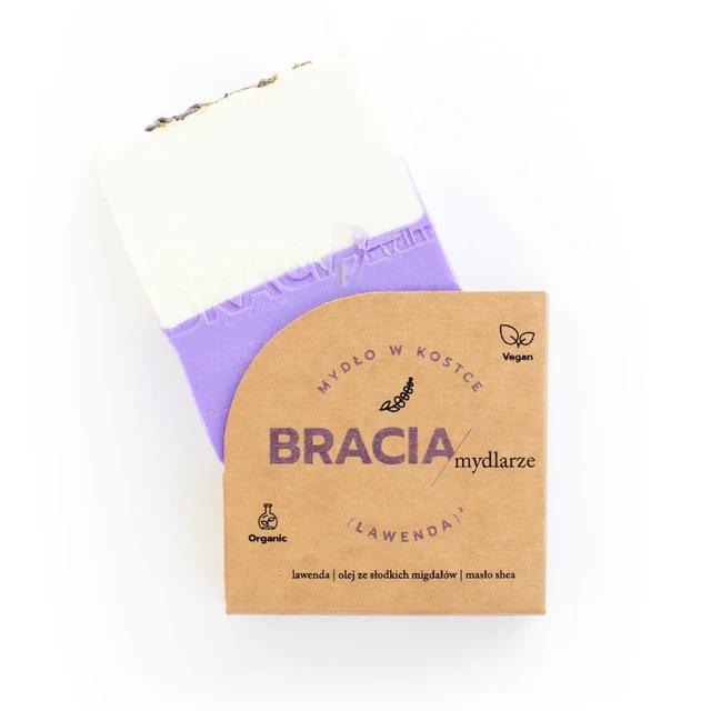 Mydło naturalne w kostce - LAWENDOWE