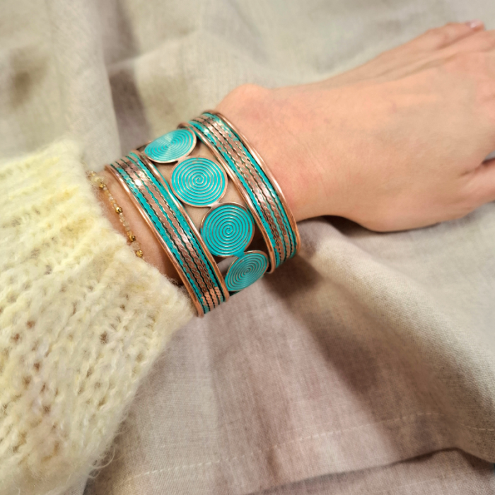 BRANSOLETKA miedziana DEMETER