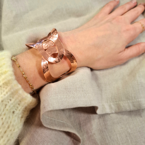 BRANSOLETKA miedziana KABAL