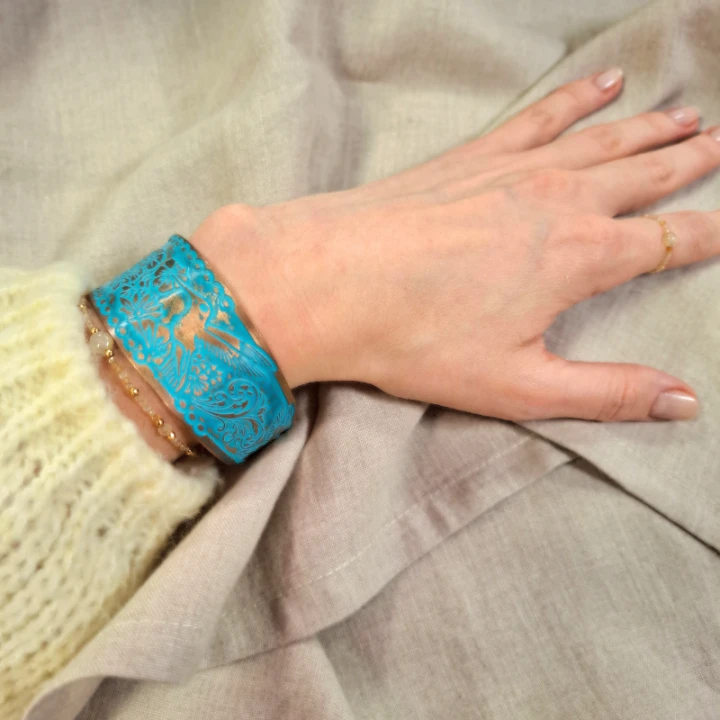 BRANSOLETKA miedziana KOLIBER 5